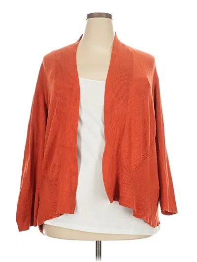 Pre-owned Assorted Brands Cardigan Sweater In Orange