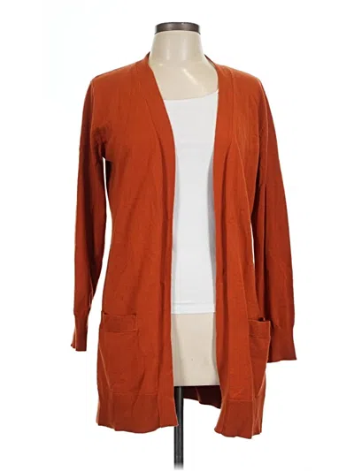 Pre-owned Assorted Brands Cardigan Sweater In Orange