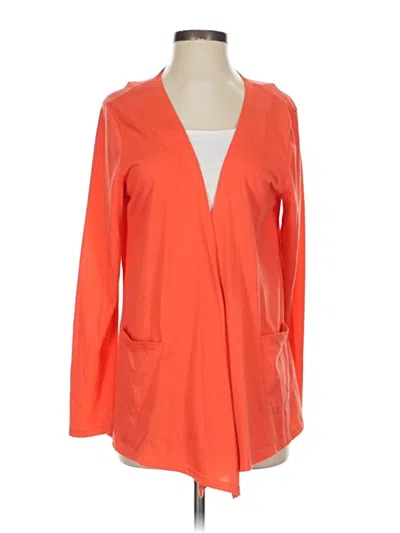 Pre-owned Assorted Brands Cardigan Sweater In Orange