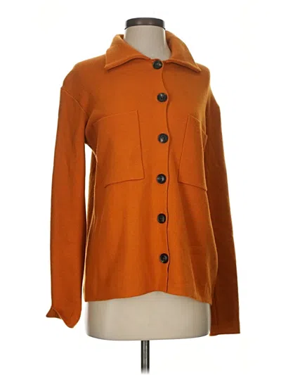 Pre-owned Assorted Brands Cardigan Sweater In Orange