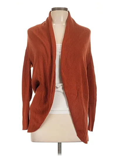 Pre-owned Assorted Brands Cardigan Sweater In Orange