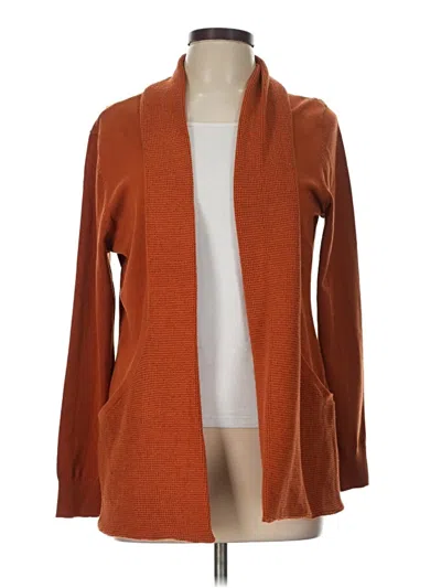 Pre-owned Assorted Brands Cardigan Sweater In Orange