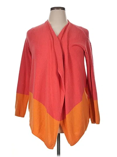Pre-owned Assorted Brands Cardigan Sweater In Orange