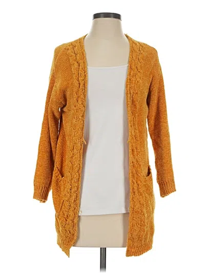 Pre-owned Assorted Brands Cardigan Sweater In Orange