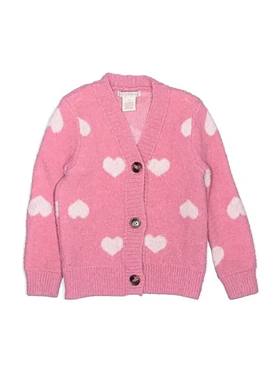 Pre-owned Assorted Brands Kids' Cardigan Sweater In Pink
