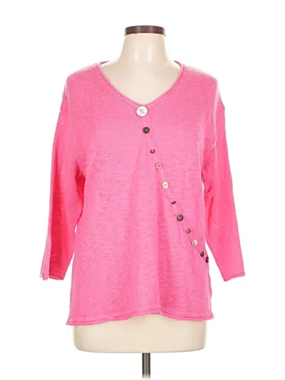 Pre-owned Assorted Brands Cardigan Sweater In Pink