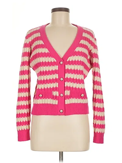 Pre-owned Assorted Brands Cardigan Sweater In Pink