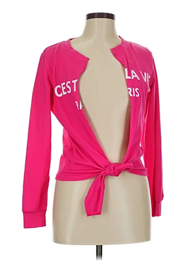 Pre-owned Assorted Brands Cardigan Sweater In Pink