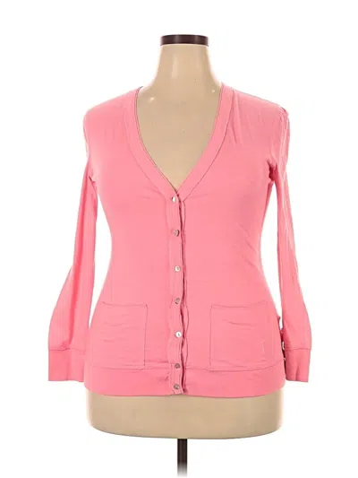 Pre-owned Assorted Brands Cardigan Sweater In Pink