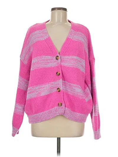 Assorted Brands Cardigan Sweater In Pink