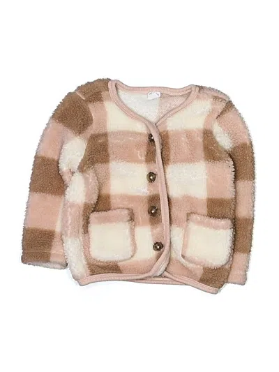 Pre-owned Assorted Brands Kids' Cardigan Sweater In Pink