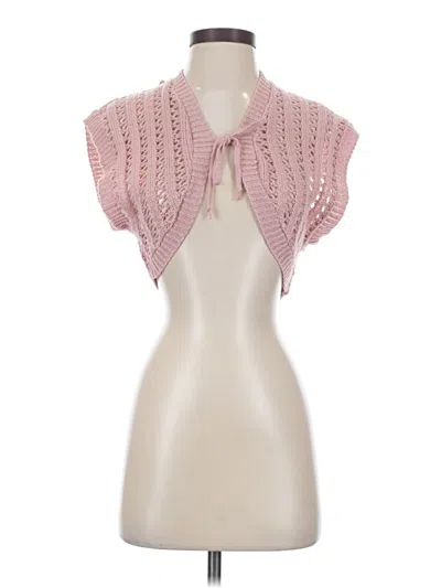 Pre-owned Assorted Brands Cardigan Sweater In Pink