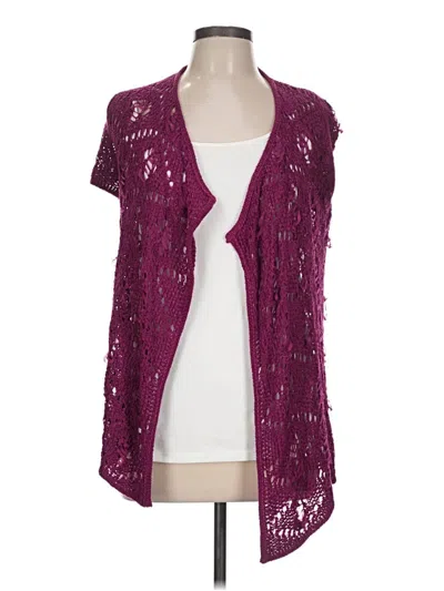Pre-owned Assorted Brands Cardigan Sweater In Pink
