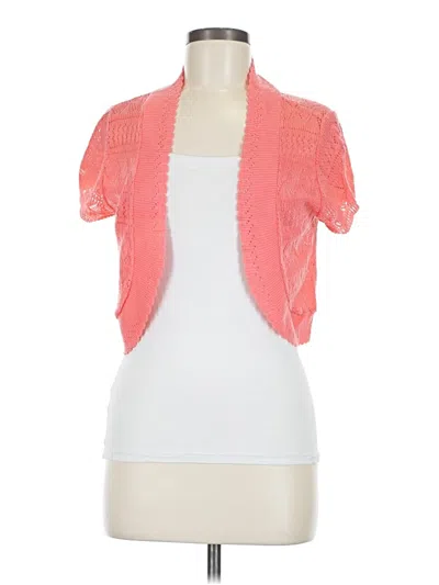 Pre-owned Assorted Brands Cardigan Sweater In Pink