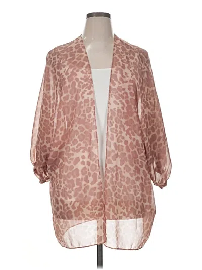 Pre-owned Assorted Brands Cardigan Sweater In Pink