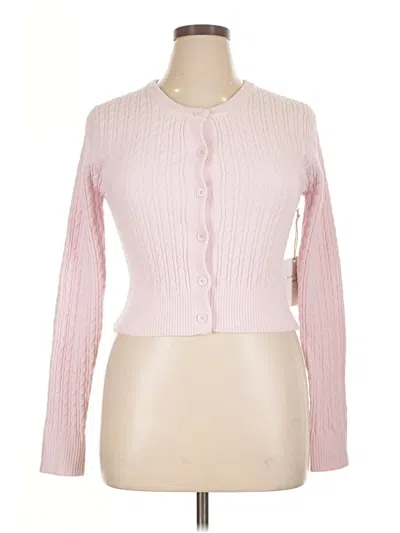 Pre-owned Assorted Brands Cardigan Sweater In Pink