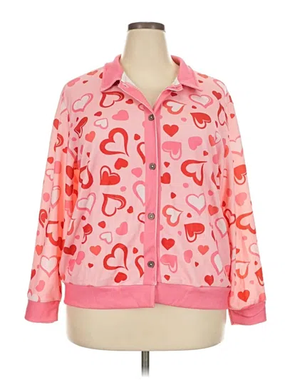 Pre-owned Assorted Brands Cardigan Sweater In Pink