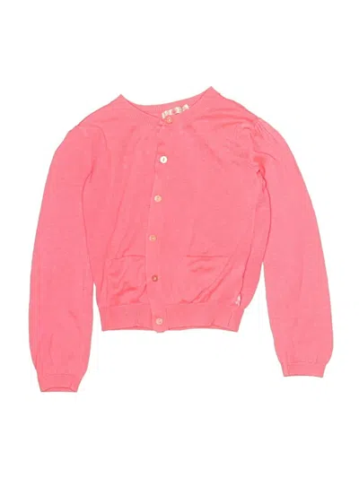 Pre-owned Assorted Brands Kids' Cardigan Sweater In Pink