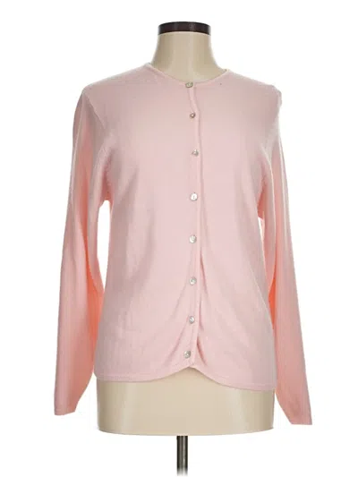Pre-owned Assorted Brands Cardigan Sweater In Pink