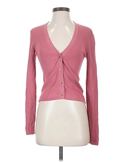 Pre-owned Assorted Brands Cardigan Sweater In Pink