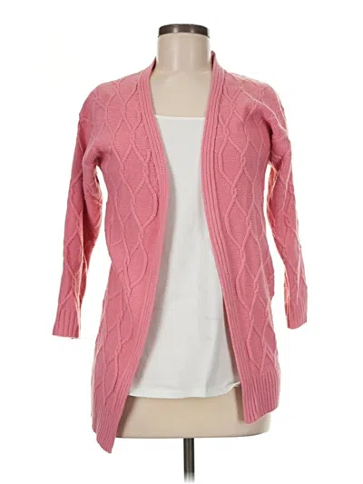 Pre-owned Assorted Brands Cardigan Sweater In Pink