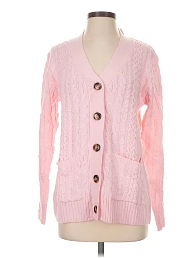 Assorted Brands Cardigan Sweater In Pink