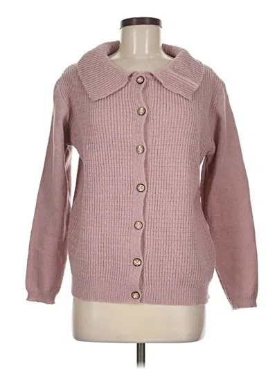 Pre-owned Assorted Brands Cardigan Sweater In Pink