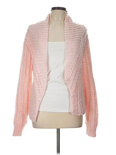 Pre-owned Assorted Brands Cardigan Sweater In Pink