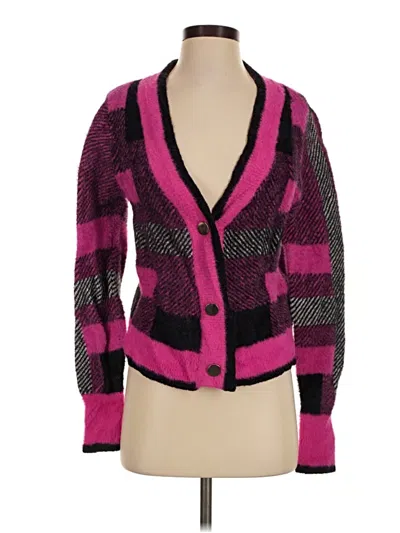 Pre-owned Assorted Brands Cardigan Sweater In Pink