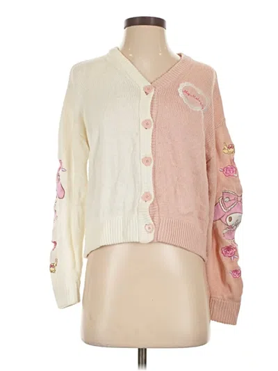 Pre-owned Assorted Brands Cardigan Sweater In Pink