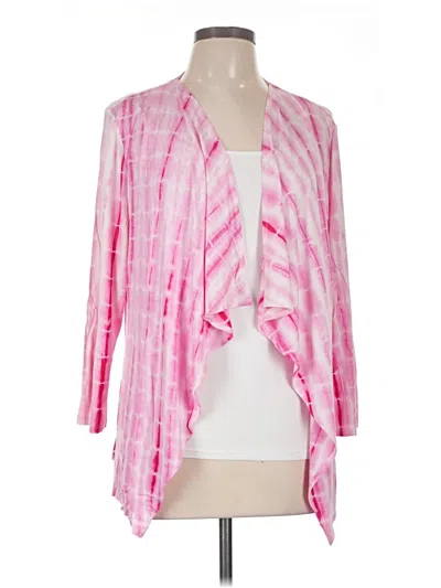 Pre-owned Assorted Brands Cardigan Sweater In Pink