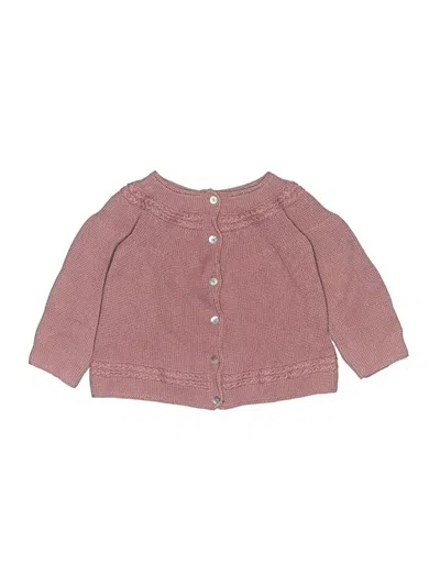 Pre-owned Assorted Brands Kids' Cardigan Sweater In Pink