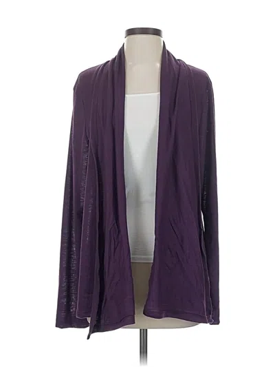 Pre-owned Assorted Brands Cardigan Sweater In Purple