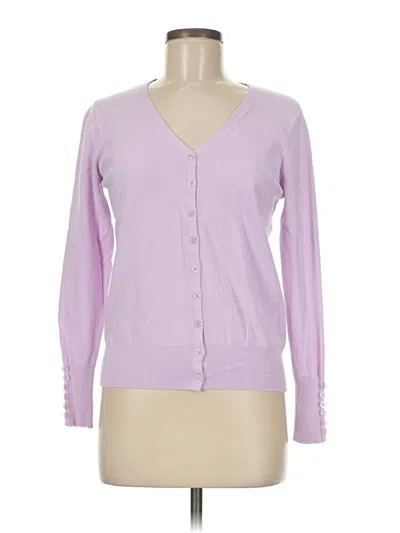 Pre-owned Assorted Brands Cardigan Sweater In Purple