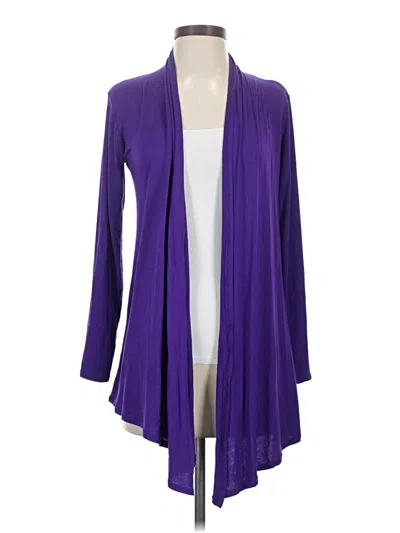 Pre-owned Assorted Brands Cardigan Sweater In Purple