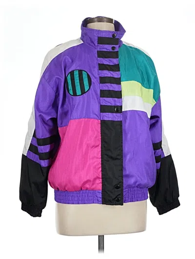 Pre-owned Assorted Brands Cardigan Sweater In Purple
