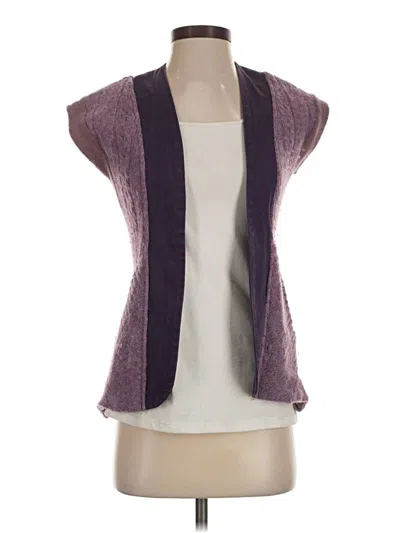 Pre-owned Assorted Brands Cardigan Sweater In Purple