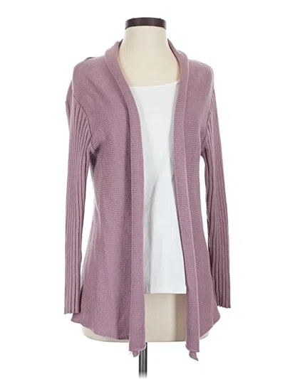 Pre-owned Assorted Brands Cardigan Sweater In Purple