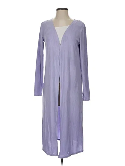Pre-owned Assorted Brands Cardigan Sweater In Purple