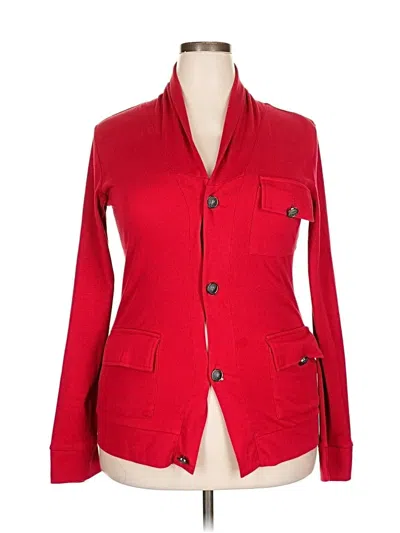 Pre-owned Assorted Brands Cardigan Sweater In Red