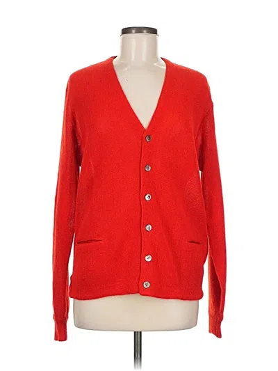 Pre-owned Assorted Brands Cardigan Sweater In Red
