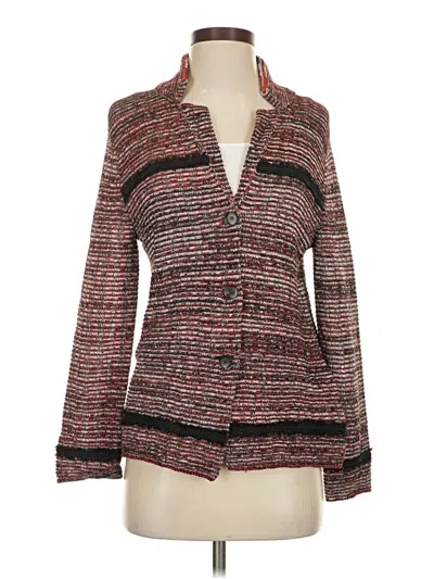 Pre-owned Assorted Brands Cardigan Sweater In Red