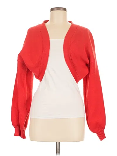 Pre-owned Assorted Brands Cardigan Sweater In Red