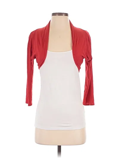 Pre-owned Assorted Brands Cardigan Sweater In Red
