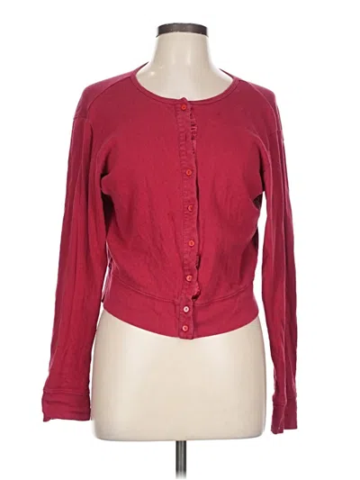 Pre-owned Assorted Brands Cardigan Sweater In Red