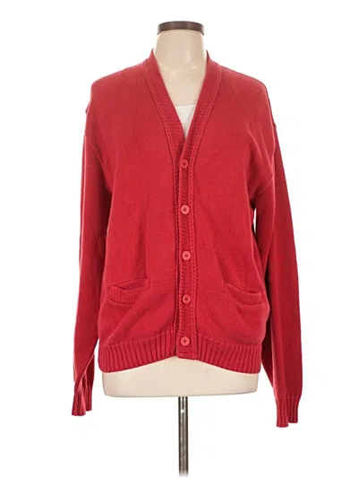 Pre-owned Assorted Brands Cardigan Sweater In Red