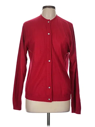 Pre-owned Assorted Brands Cardigan Sweater In Red
