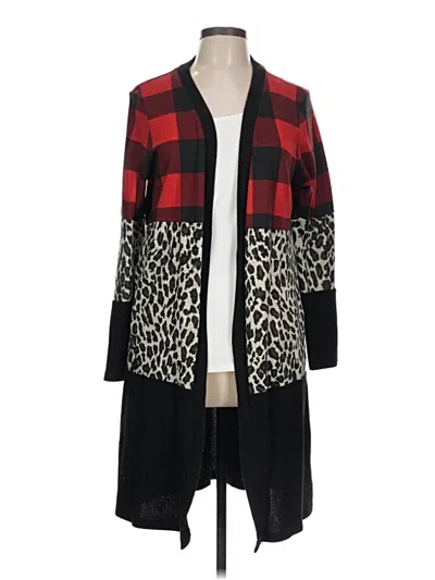 Pre-owned Assorted Brands Cardigan Sweater In Red