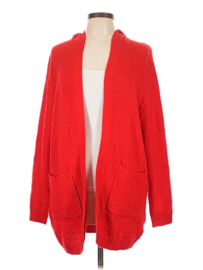 Pre-owned Assorted Brands Cardigan Sweater In Red