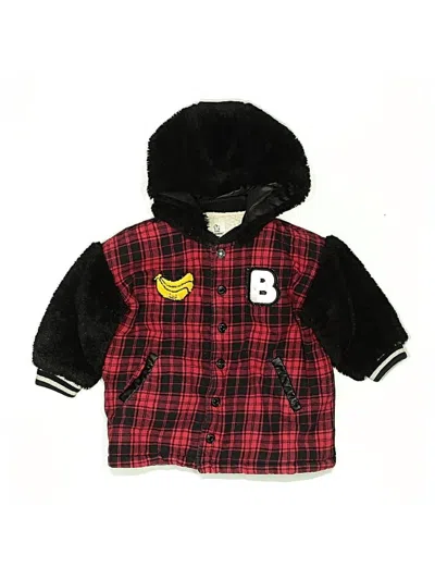 Pre-owned Assorted Brands Kids' Cardigan Sweater In Red